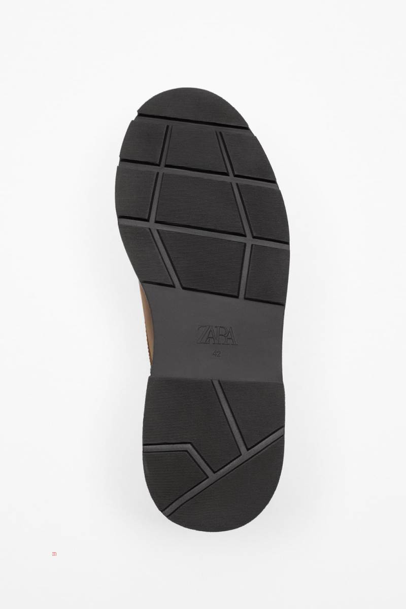 ZARA LEATHER CASUAL SHOE Mockasiner Herr Bruna | BSJLG-5036