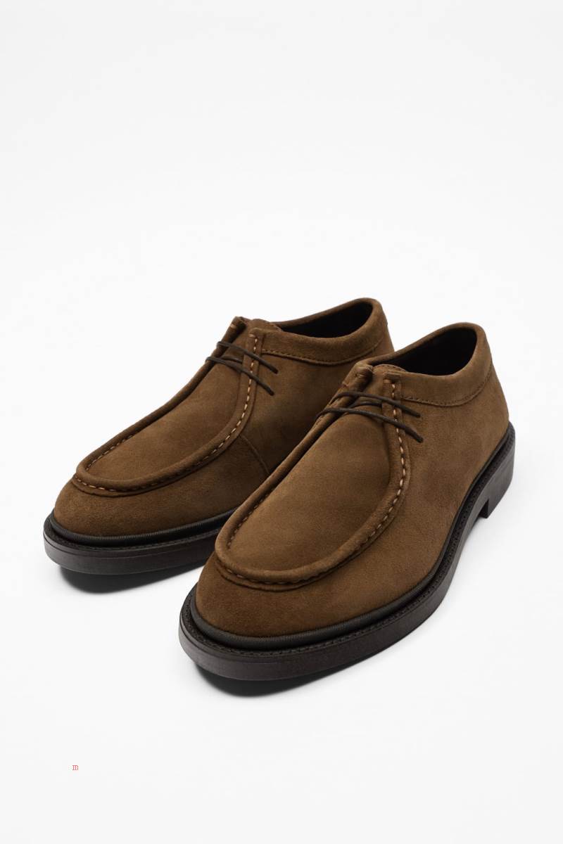 ZARA LEATHER CASUAL SHOE Mockasiner Herr Bruna | RLITE-4510