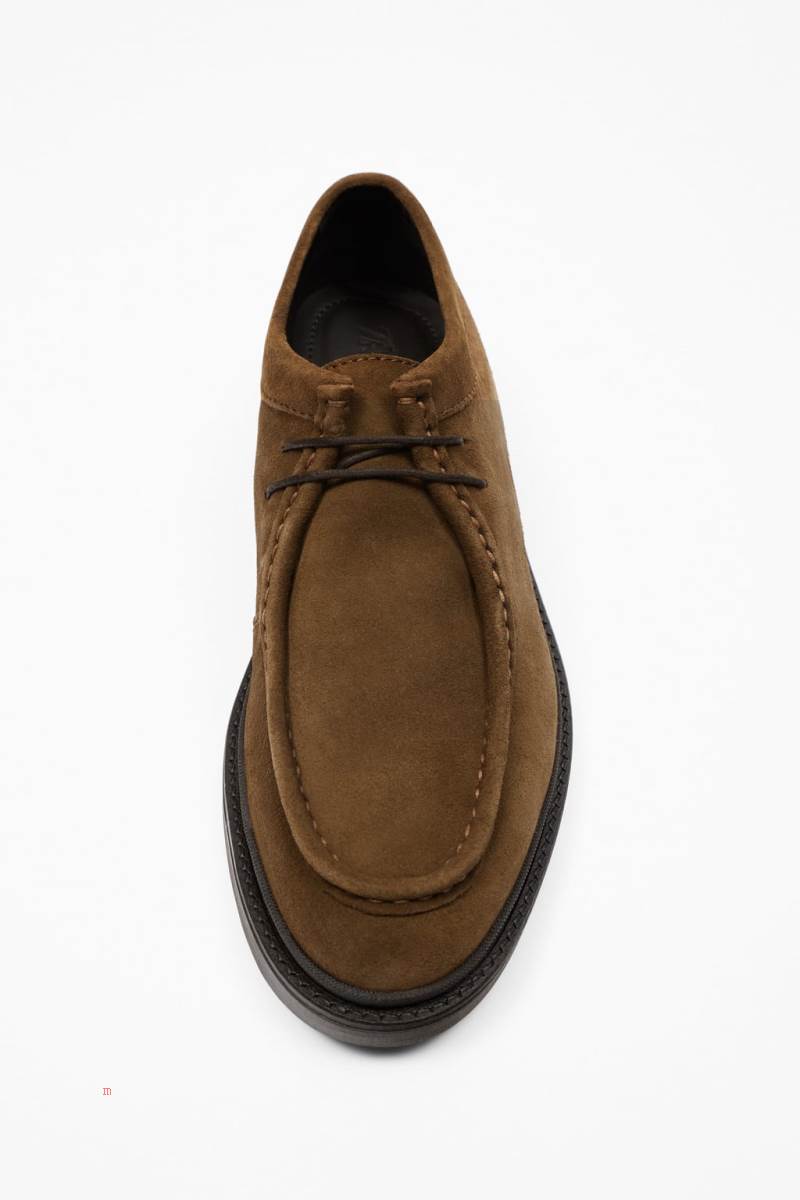 ZARA LEATHER CASUAL SHOE Mockasiner Herr Bruna | RLITE-4510