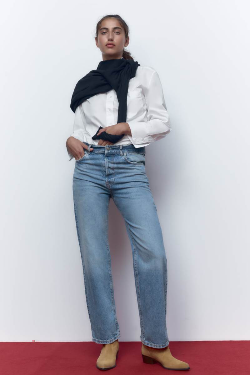 ZARA LEATHER COWBOY Ankelboots Dam Bruna | RACBX-9083