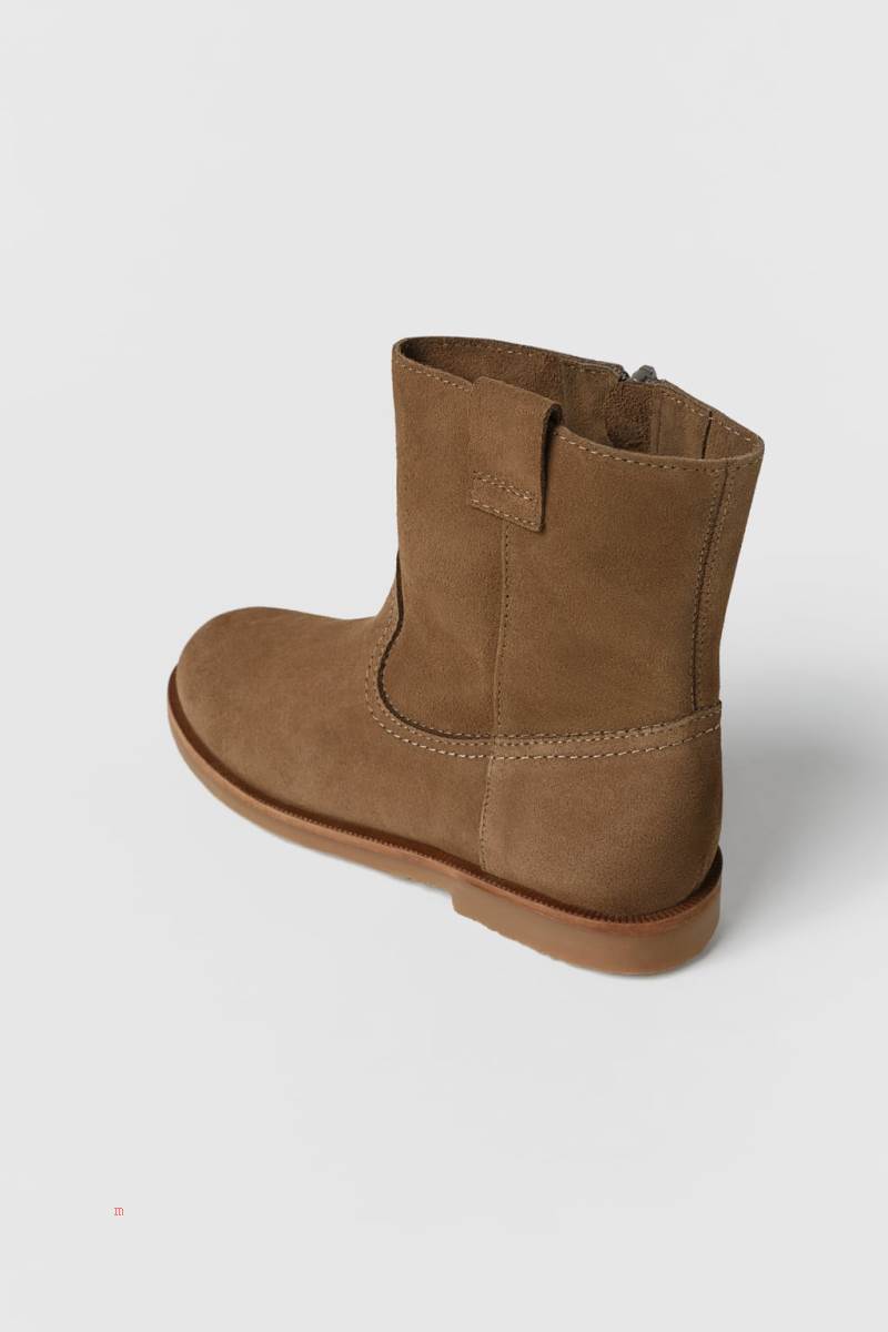 ZARA LEATHER COWBOY Ankelboots Tjej Bruna | NALMH-5308