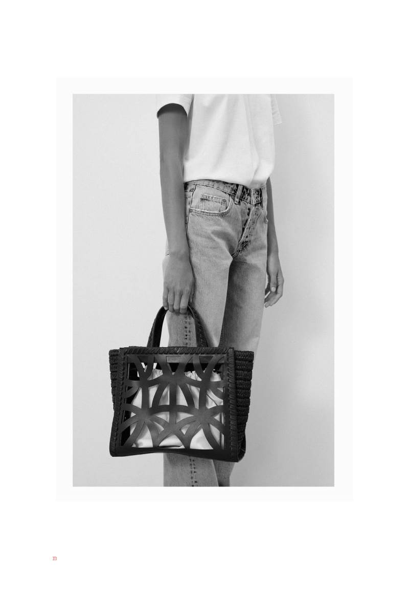 ZARA LEATHER CUT OUT Toteväska Dam Svarta | KIMHN-5294