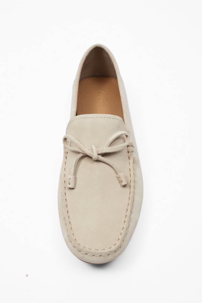 ZARA LEATHER DRIVING Loafers Herr Vita | TFNED-1056