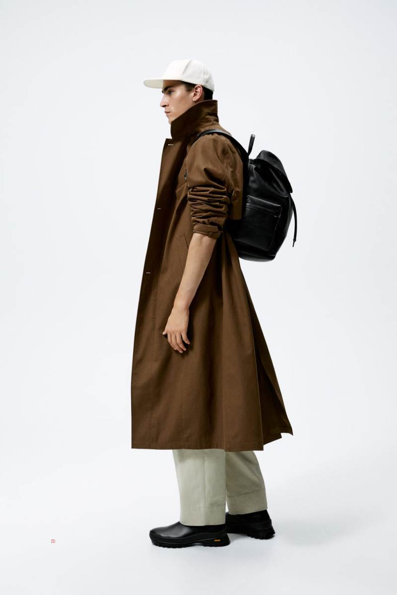 ZARA LEATHER EXPLORER Ryggsäck Herr Svarta | YKLUB-4680