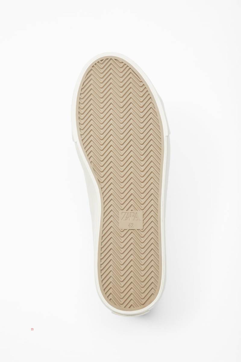 ZARA LEATHER LACE-UP Sneakers Herr Gröna | BRTNY-8794