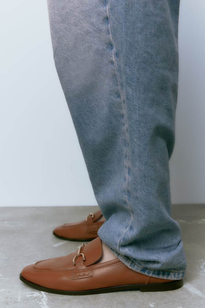 ZARA LEATHER Loafers Dam Bruna | LASUX-4059