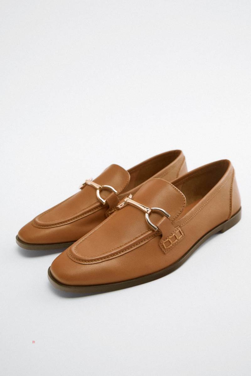 ZARA LEATHER Loafers Dam Bruna | LASUX-4059