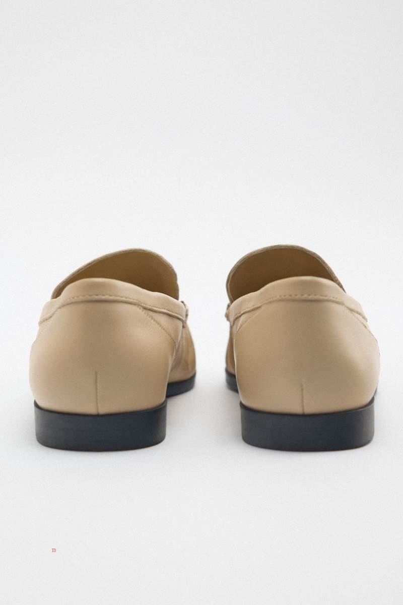 ZARA LEATHER Loafers Dam Vita | QMZTK-5481