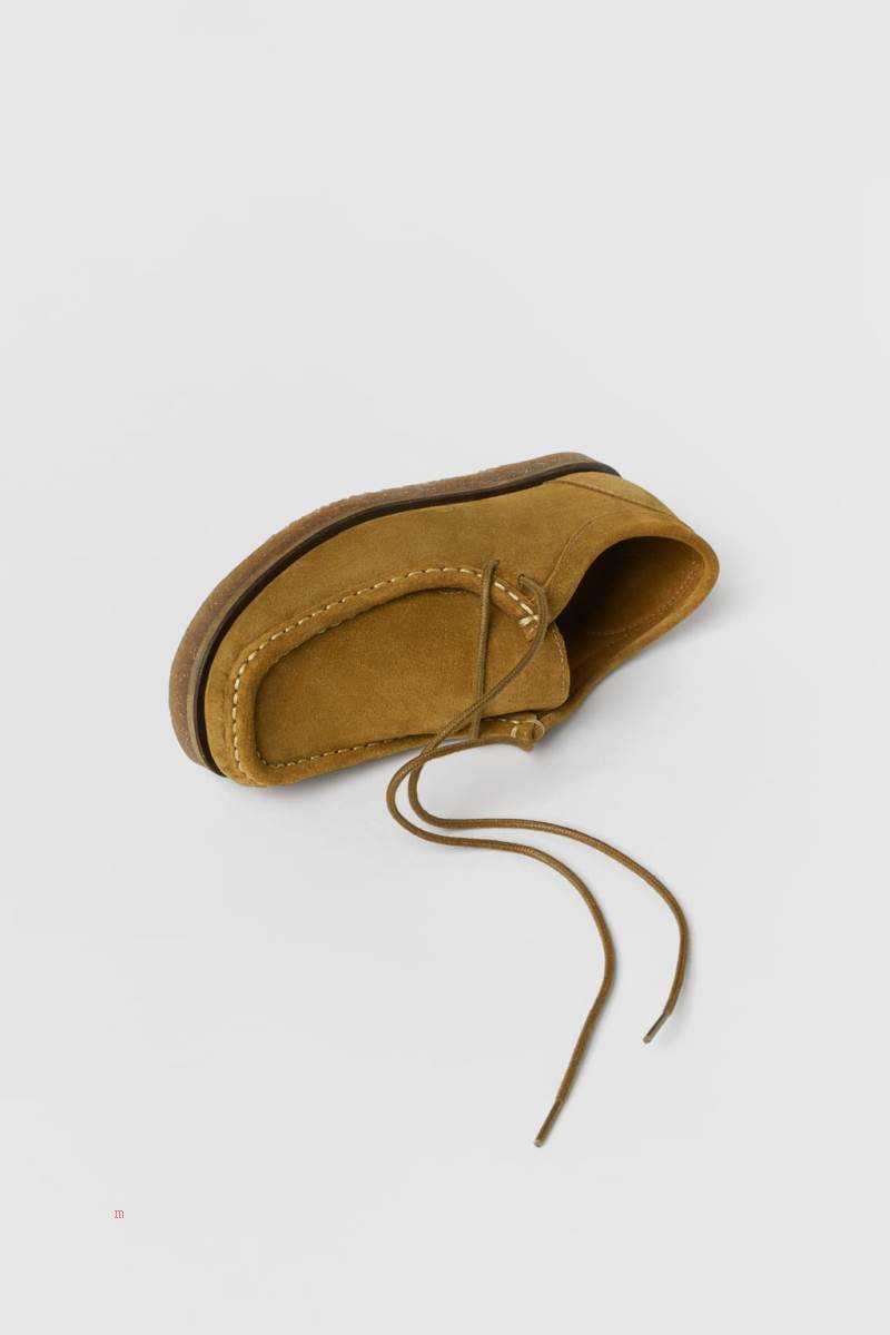ZARA LEATHER Läderskor Tjej Bruna | WASRM-6073