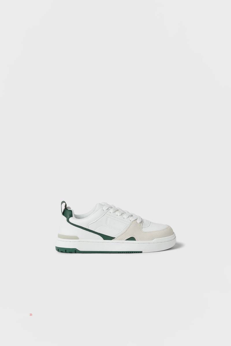 ZARA LEATHER RETRO Träningsskor Pojke Vita | SVLRA-7841