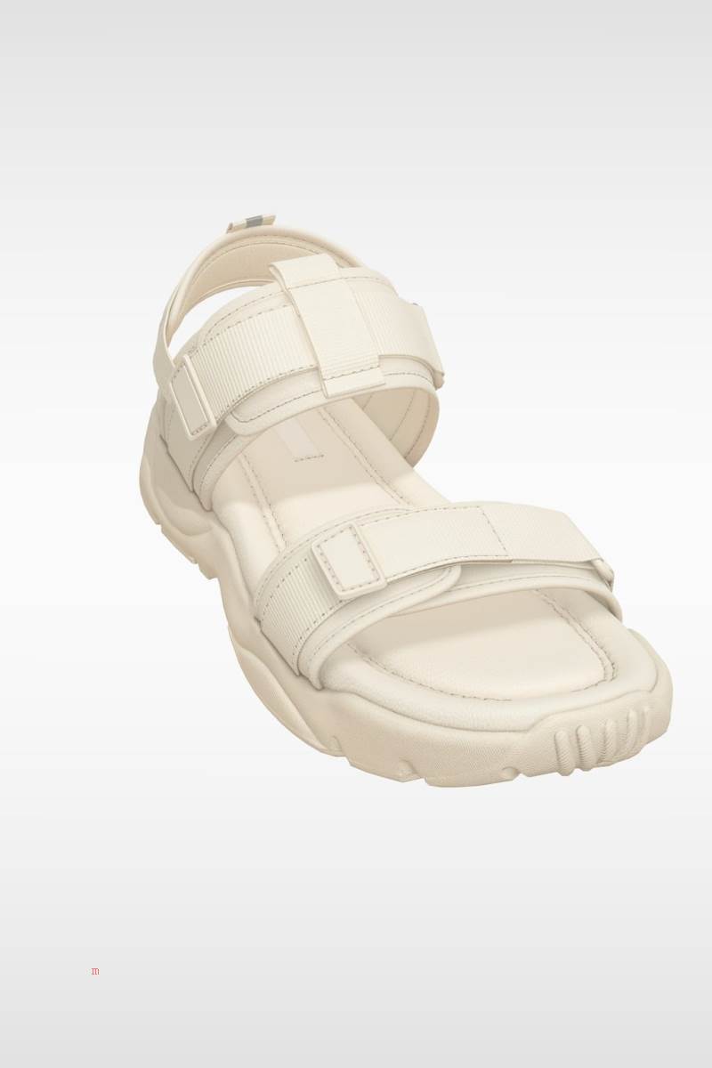 ZARA LEATHER Träningsskor Dam Beige | EVPHW-2376