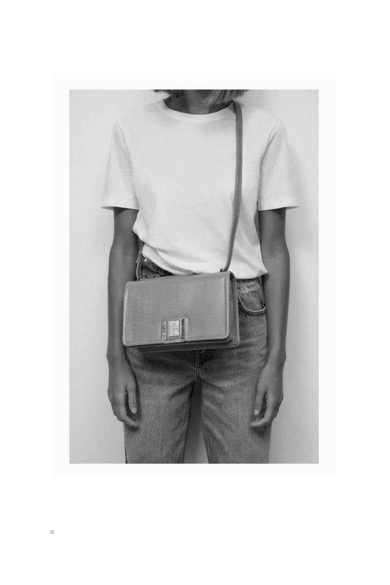 ZARA LEATHER WITH ANIMAL PRINT Crossbody Väska Dam Röda | YWOXP-5038