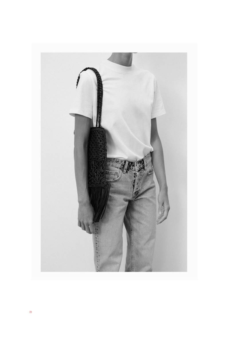 ZARA LEATHER WITH PLAITED DETAIL Toteväska Dam Svarta | KFYME-0532