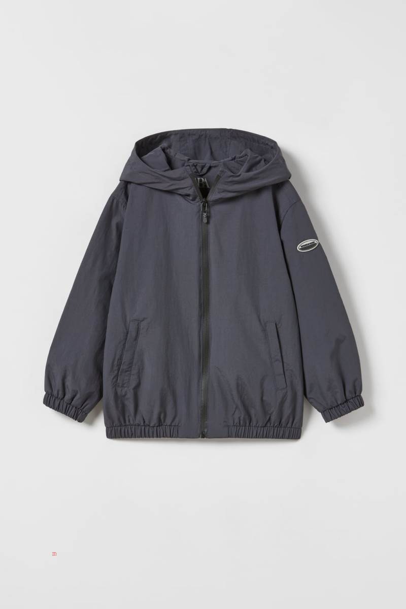 ZARA LIGHTWEIGHT NYLON Jacka Pojke Mörkgrå | DRKXB-6348