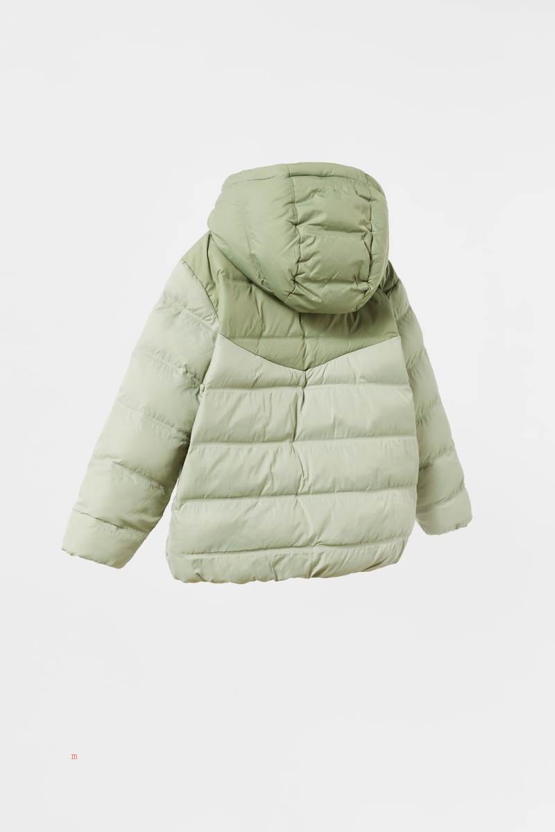 ZARA LIGHTWEIGHT RIPSTOP Pufferjacka Pojke Khaki | TIUAP-0846