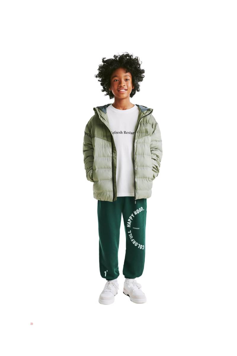 ZARA LIGHTWEIGHT RIPSTOP Pufferjacka Tjej Khaki | ZJVGR-4387