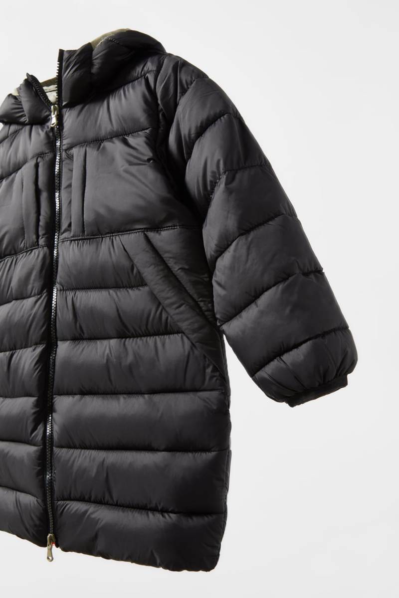 ZARA LONG EXTRA-LIGHT PUFFER Rockar Pojke Svarta | UBMJQ-9684