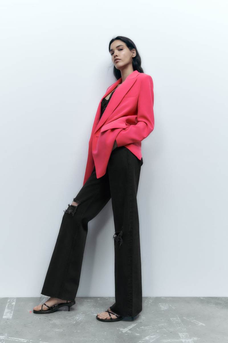 ZARA LONG LOOSE FIT Blazers Dam Rosa | NVPEM-3509