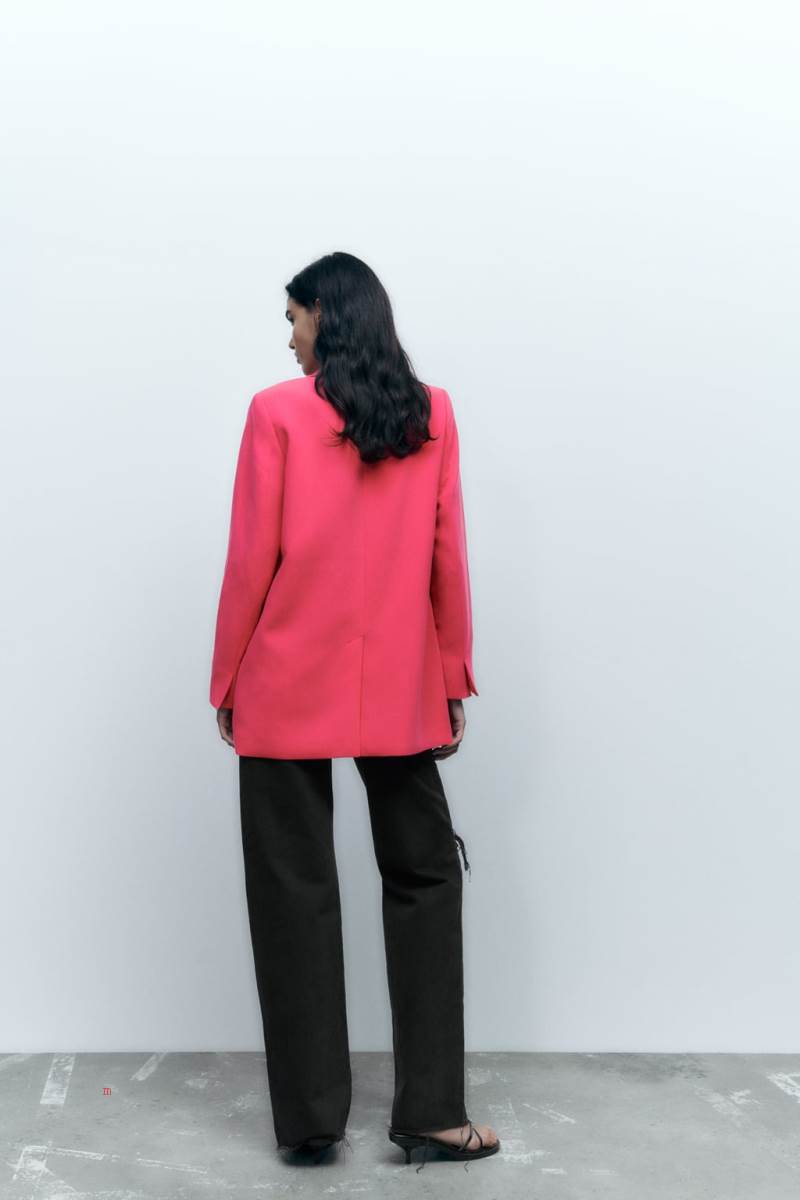 ZARA LONG LOOSE FIT Blazers Dam Rosa | NVPEM-3509