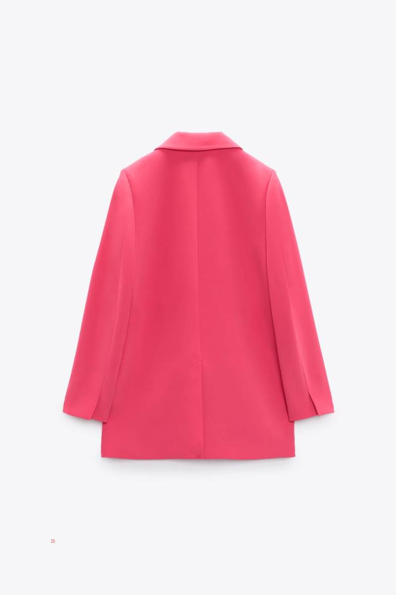ZARA LONG LOOSE FIT Blazers Dam Rosa | NVPEM-3509