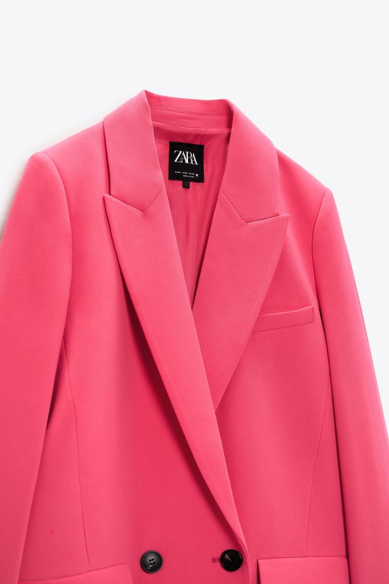 ZARA LONG LOOSE FIT Blazers Dam Rosa | NVPEM-3509