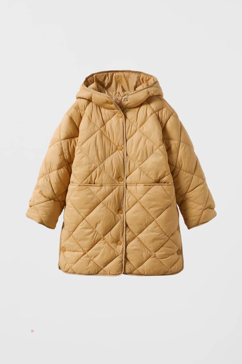 ZARA LONG PUFFER Rockar Tjej Gula | FDZLS-4701