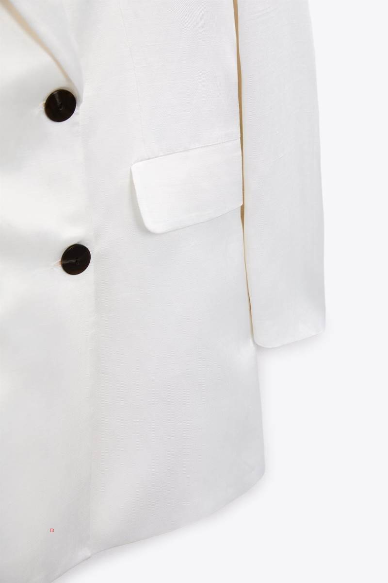 ZARA LONG SATIN Blazers Dam Vita | HMKSA-6508