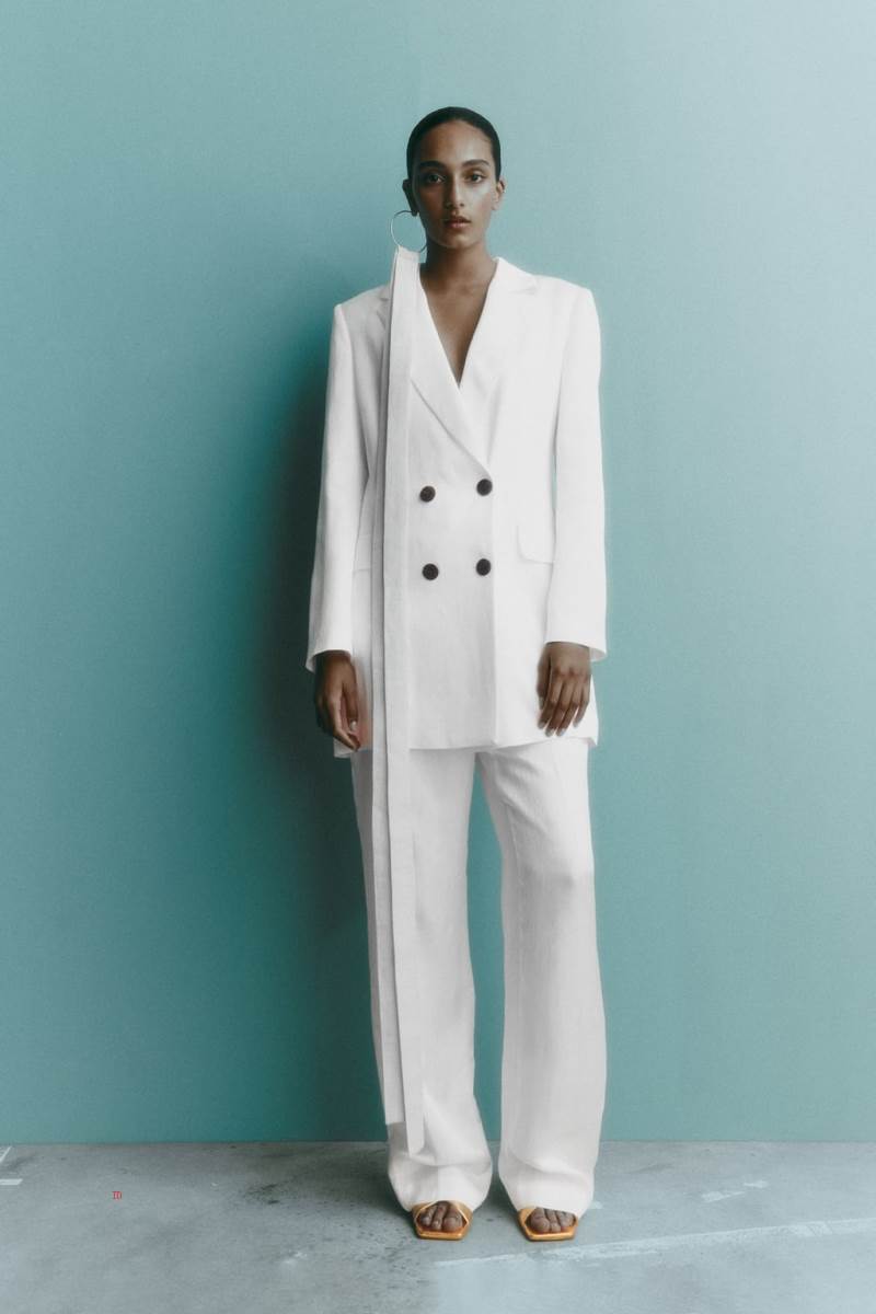 ZARA LONG SATIN Blazers Dam Vita | HMKSA-6508