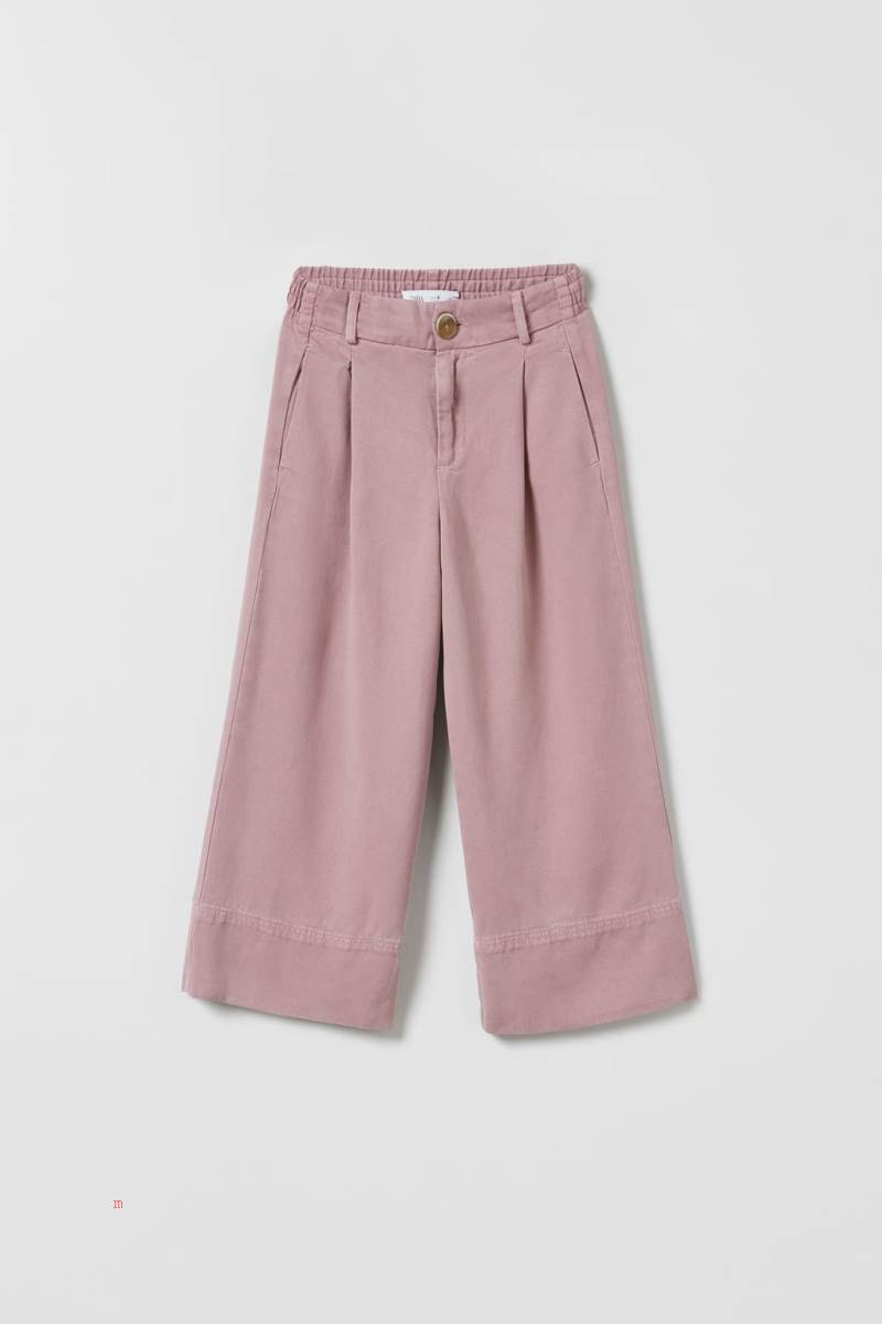 ZARA LOOSE-FITTING DARTED Byxor Tjej Rosa | STBED-7254