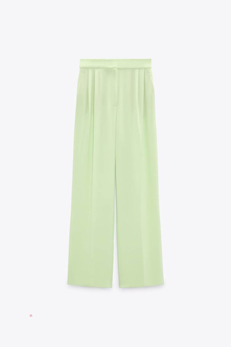 ZARA MASCULINE WITH DARTS Byxor Dam Gröna | FUOPK-4582