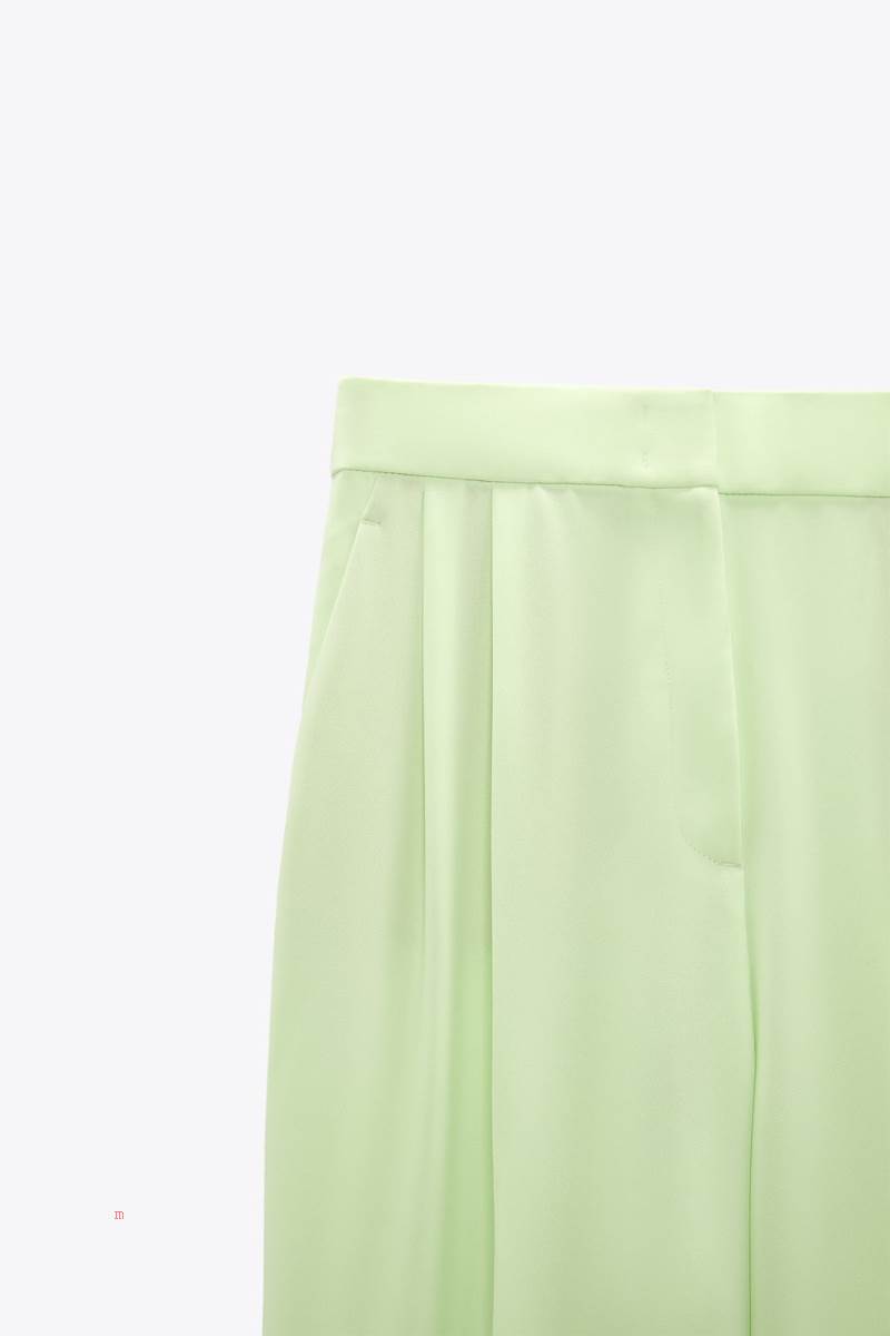ZARA MASCULINE WITH DARTS Byxor Dam Gröna | FUOPK-4582