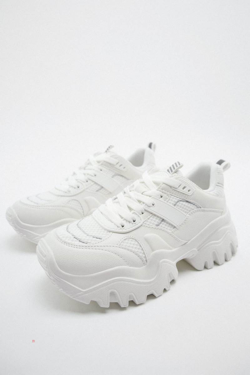ZARA MATCHING RUNNING Träningsskor Dam Vita | EKWHM-1928