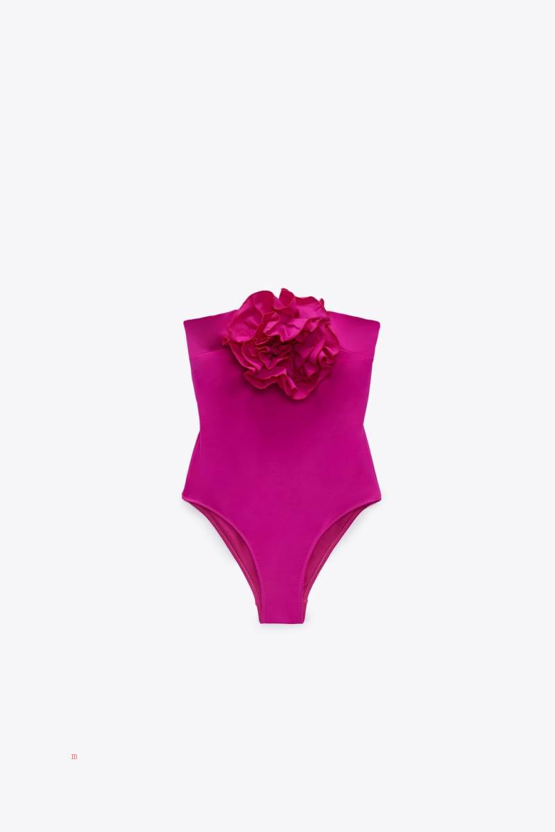 ZARA MAXI FLOWER Baddräkter Dam Fuchsia | MFGKZ-9715