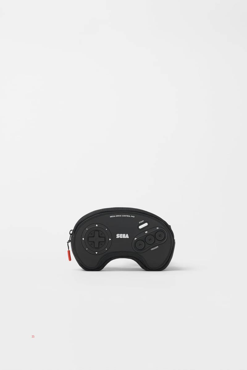 ZARA MEGA DRIVE ® SEGA Bältesväska Tjej Svarta | NTROE-1503