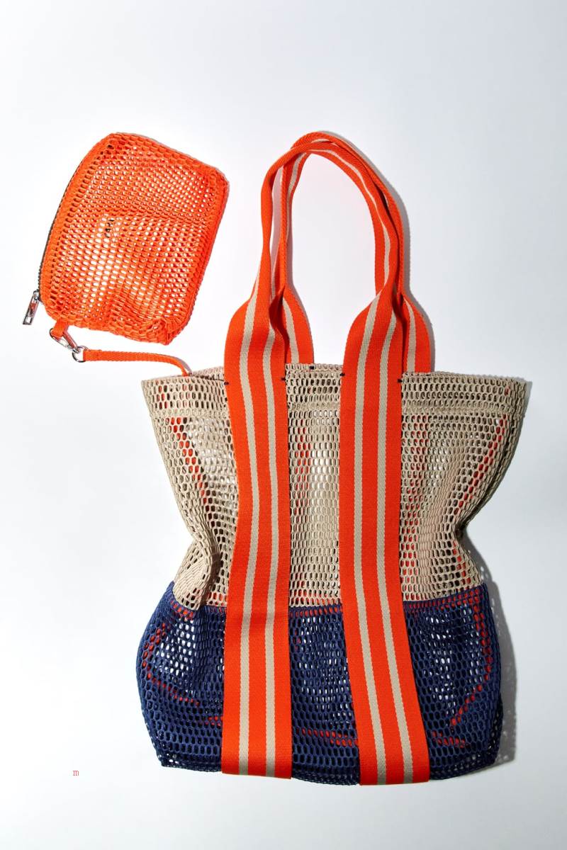 ZARA MESH Toteväska Dam Orange | SYZNM-5029