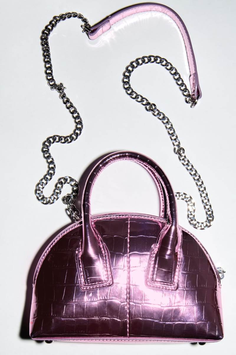ZARA METALLIC Mini Väska Dam Rosa | BCXZE-6524