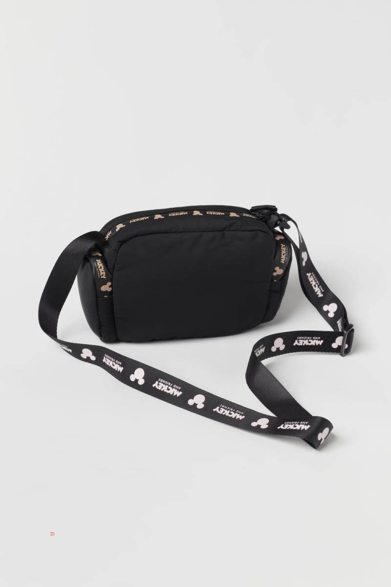ZARA MICKEY MOUSE ® DISNEY Bältesväska Tjej Svarta | EOCQI-4571