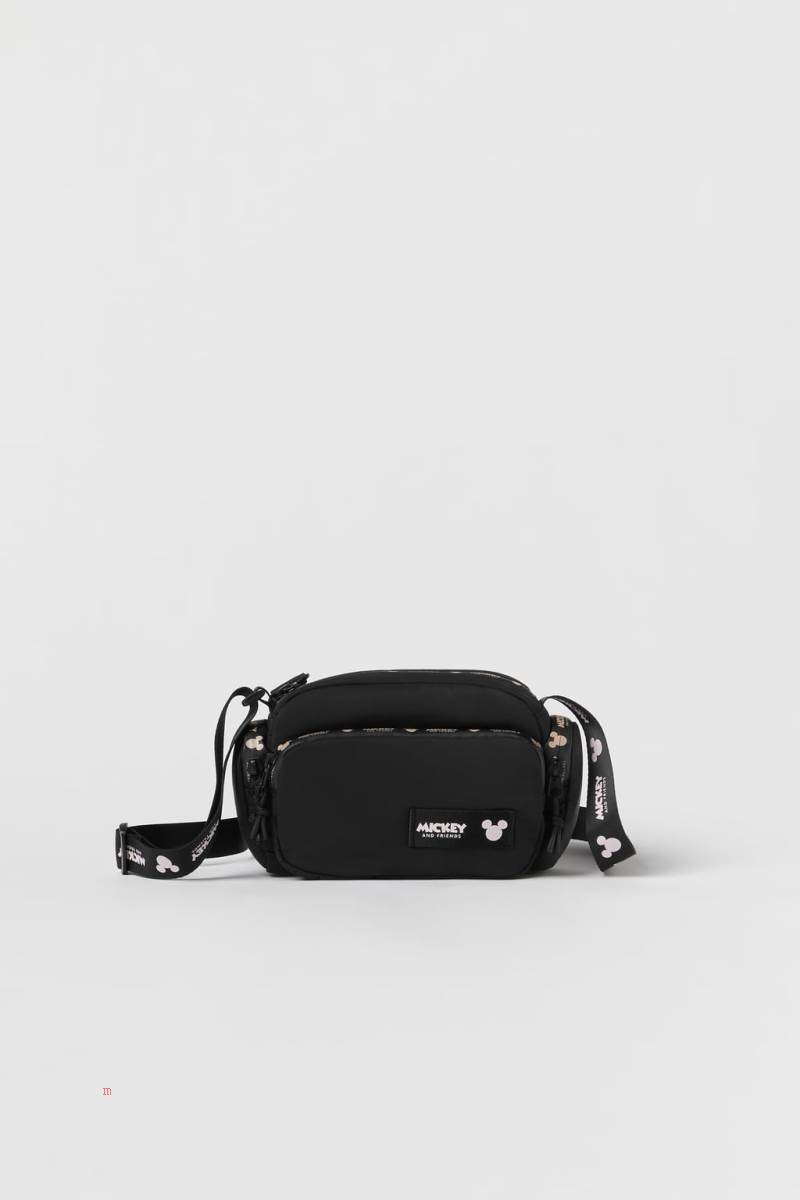 ZARA MICKEY MOUSE ® DISNEY Bältesväska Tjej Svarta | EOCQI-4571