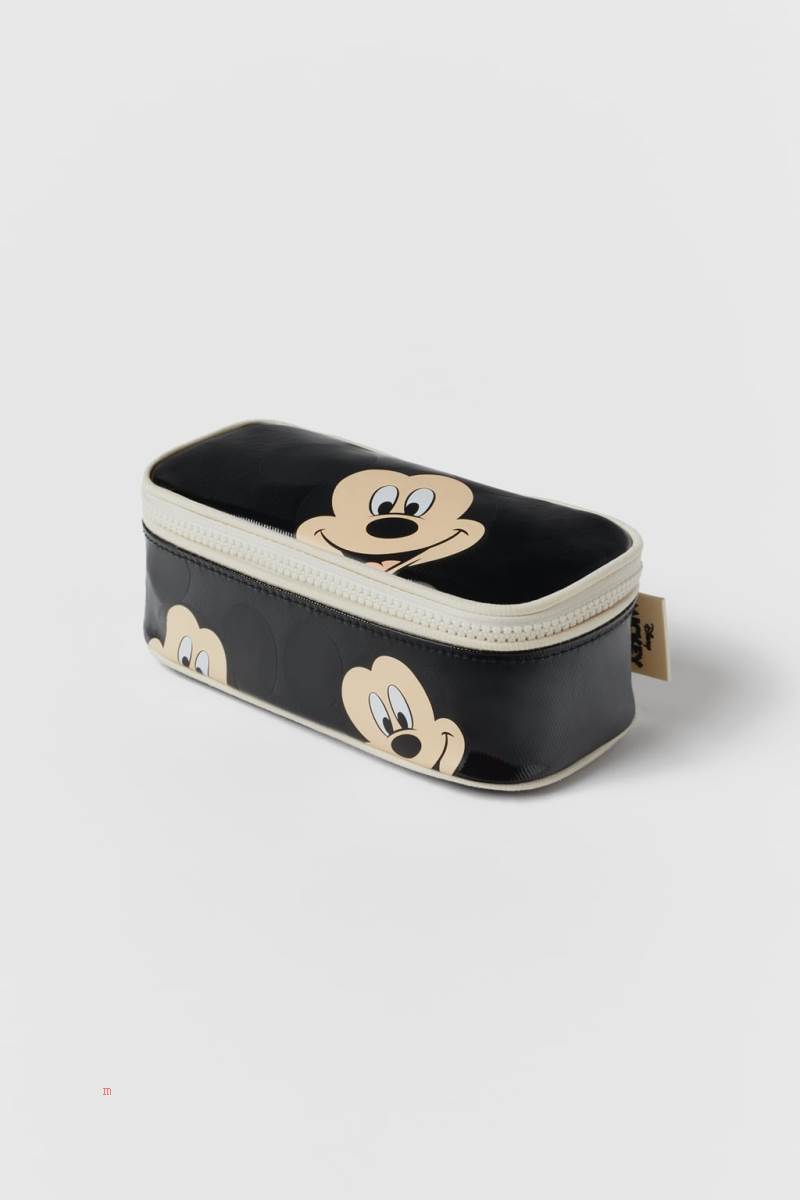 ZARA MICKEY MOUSE ® DISNEY PENCIL CASE Ryggsäck Tjej Svarta | WETMY-2890