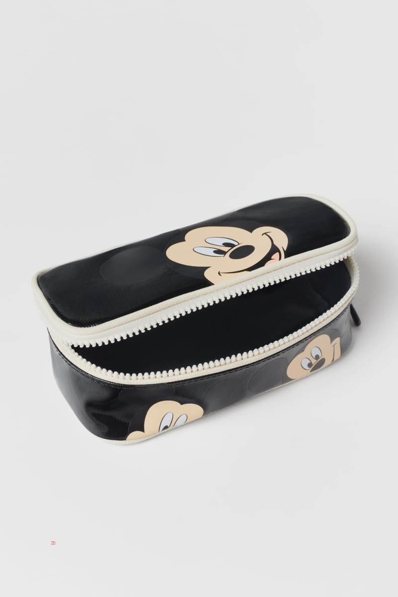 ZARA MICKEY MOUSE ® DISNEY PENCIL CASE Ryggsäck Tjej Svarta | WETMY-2890