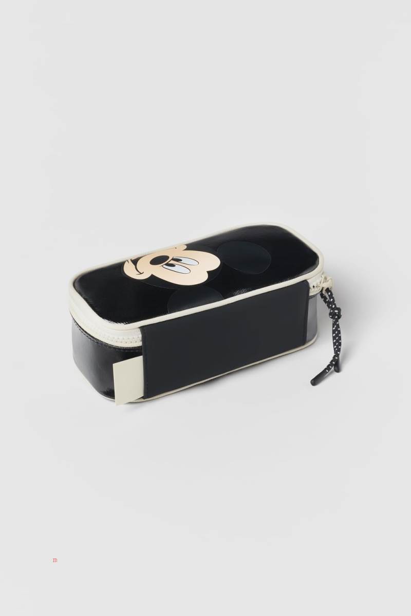 ZARA MICKEY MOUSE ® DISNEY PENCIL CASE Ryggsäck Tjej Svarta | WETMY-2890