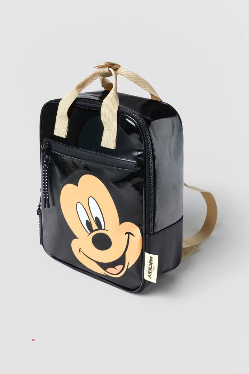 ZARA MICKEY MOUSE ® DISNEY Ryggsäck Tjej Svarta | HYJTQ-2708