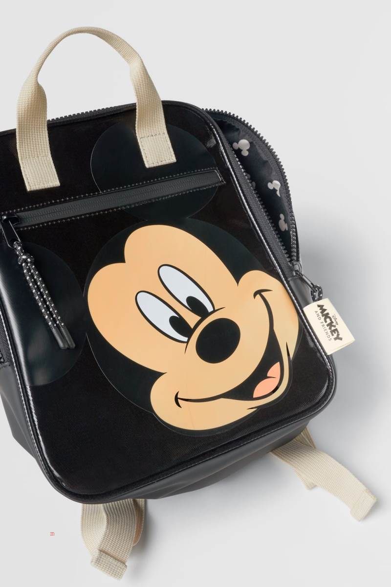 ZARA MICKEY MOUSE ® DISNEY Ryggsäck Tjej Svarta | HYJTQ-2708