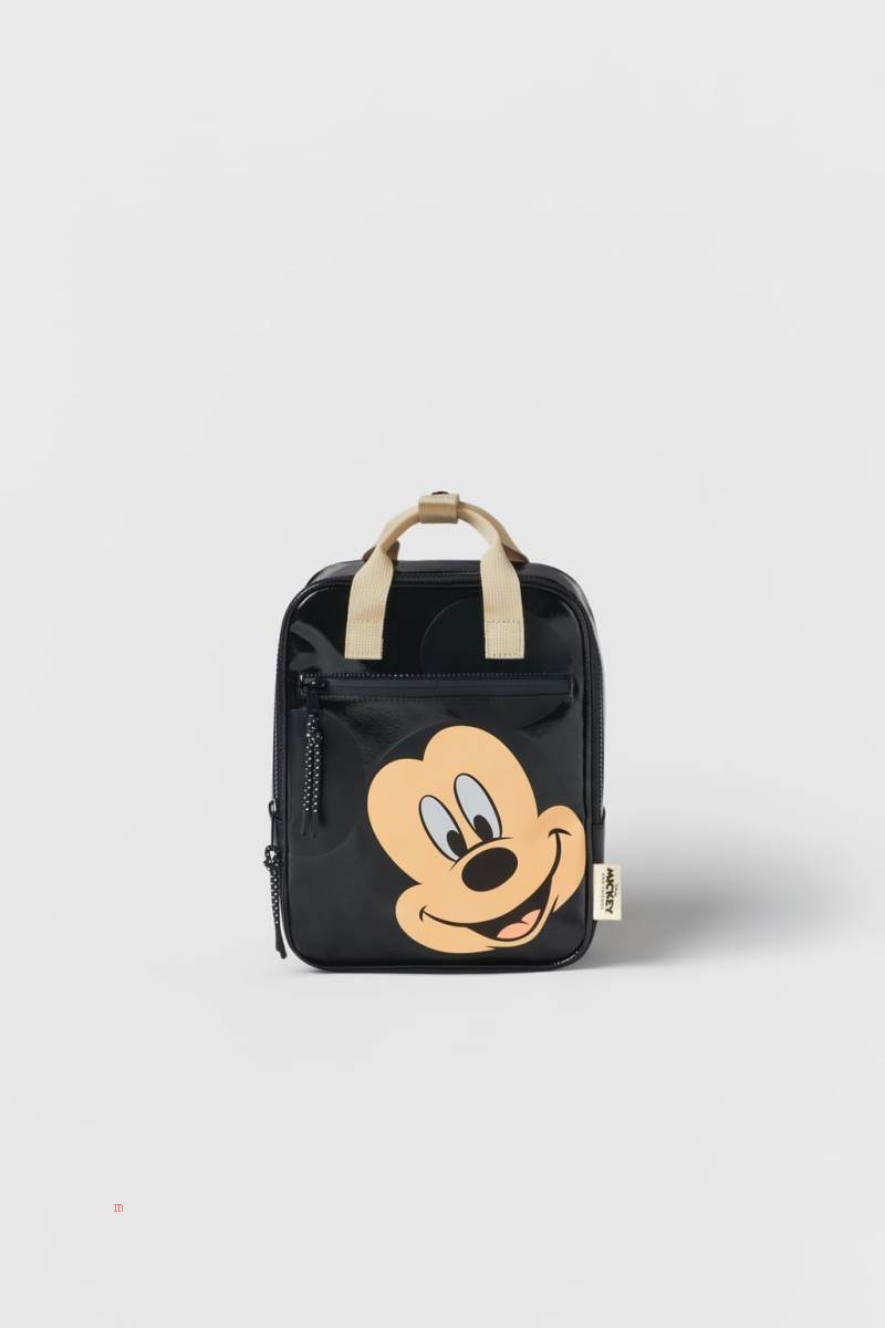 ZARA MICKEY MOUSE ® DISNEY Ryggsäck Tjej Svarta | HYJTQ-2708