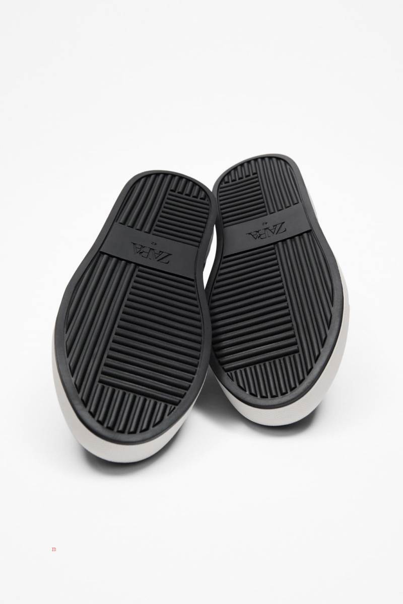ZARA MICRO-PERFORATED PLIMSOLLS Träningsskor Herr Svarta | OWNKJ-8695