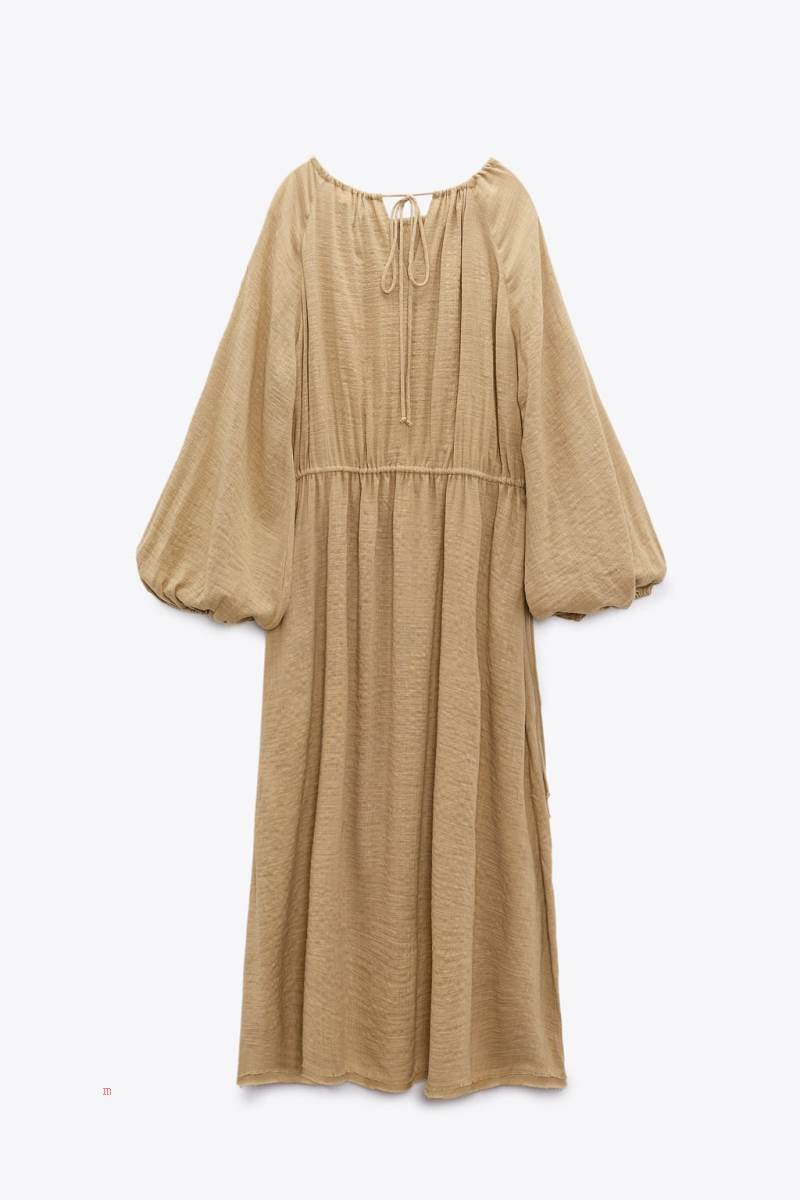 ZARA MIDI Klänning Dam Bruna | LGSJO-8236