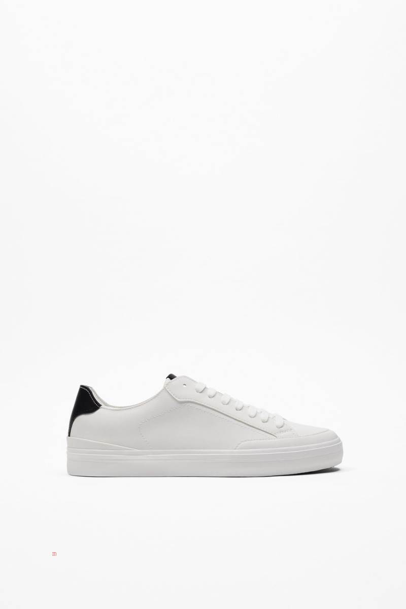 ZARA MINIMALIST CONTRAST Träningsskor Herr Vita | EFAUO-1340