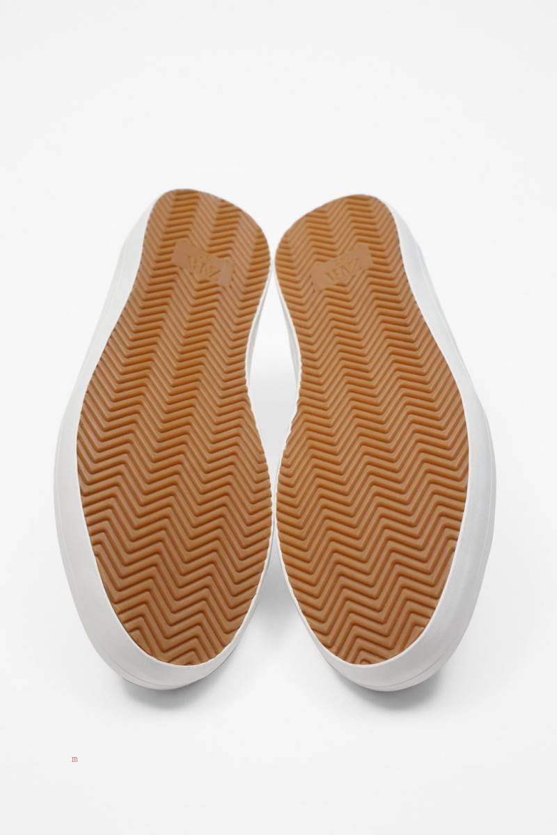 ZARA MINIMALIST CONTRAST Träningsskor Herr Vita | EFAUO-1340