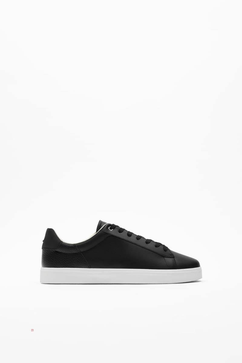 ZARA MINIMALIST LACE-UP Träningsskor Herr Svarta | WGPCF-5940