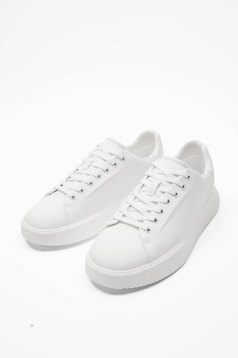 ZARA MINIMALIST Sneakers Herr Vita | BAYIH-8093
